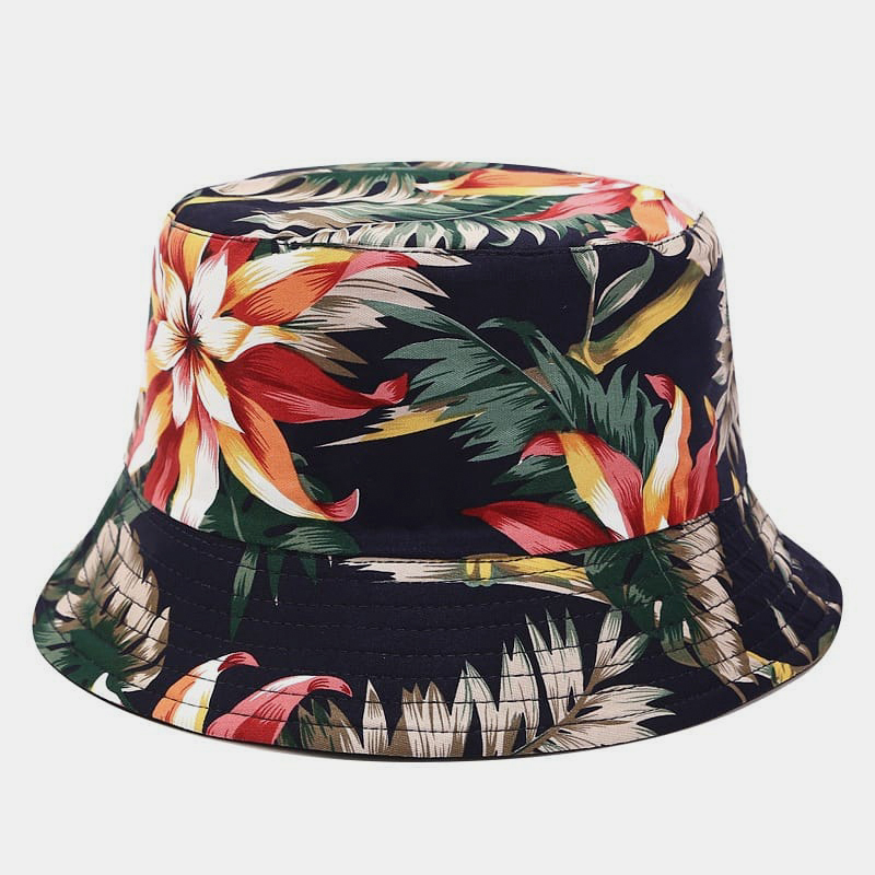 BK00062 Nyomtatott kétoldalas Sunbonnet összecsukható vödörsapka