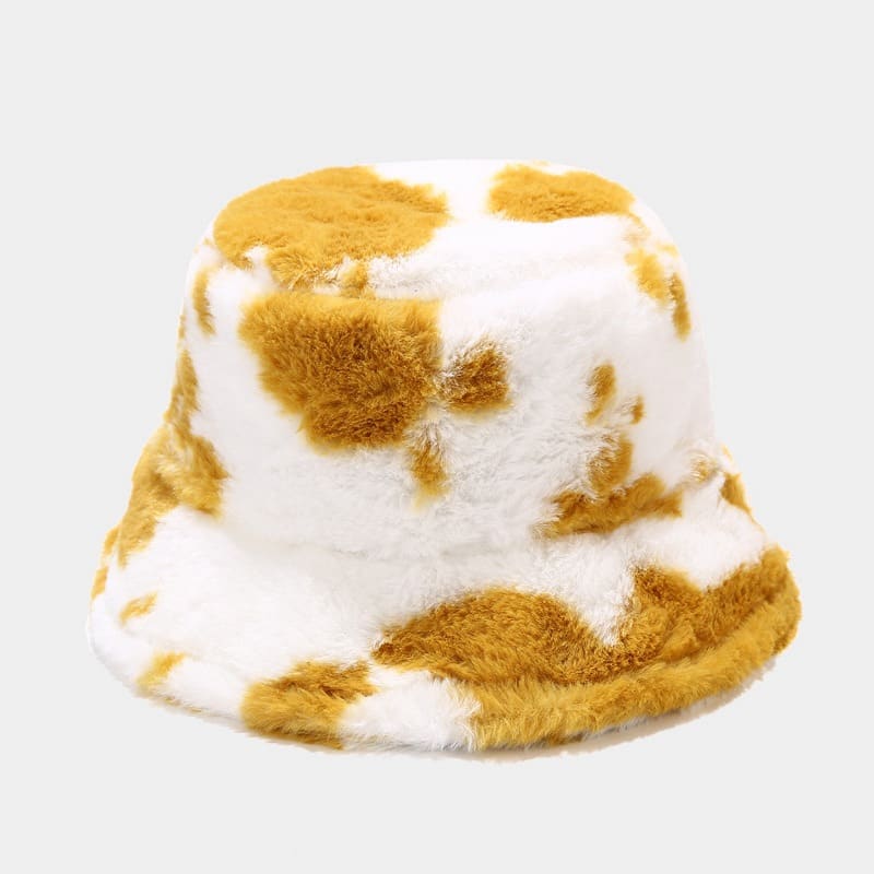 BK00071 Cow Print Őszi Téli Női Vödörsapka