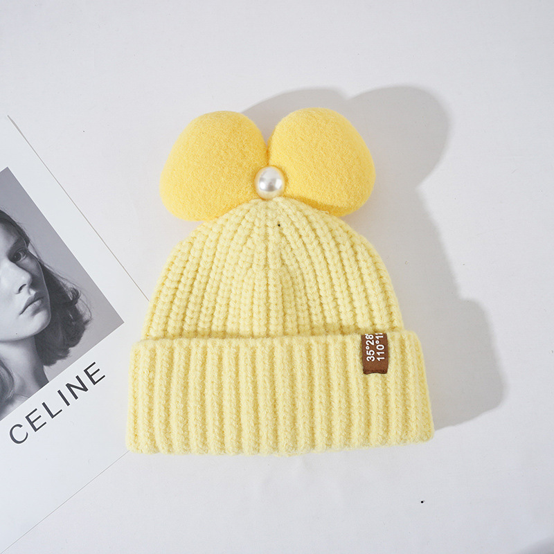 H00051 Dupla Pom Pom Beanie kötött sapka