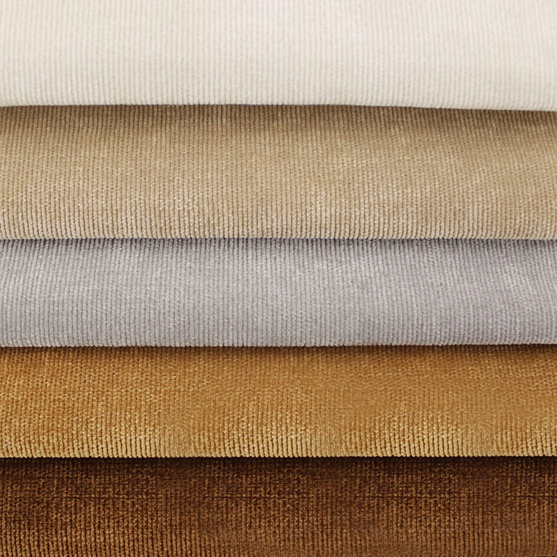 SM-A0015 kompozit flannelette kordbársony kanapészövet