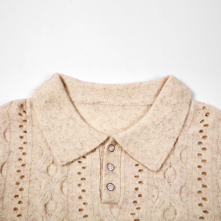 SM-K0012 tavaszi őszi póló hajtóka, egyszínű, kivágott aljú kötött pulóver SM-K0012 tavaszi őszi póló hajtóka, egyszínű, kivágott aljú kötött pulóver