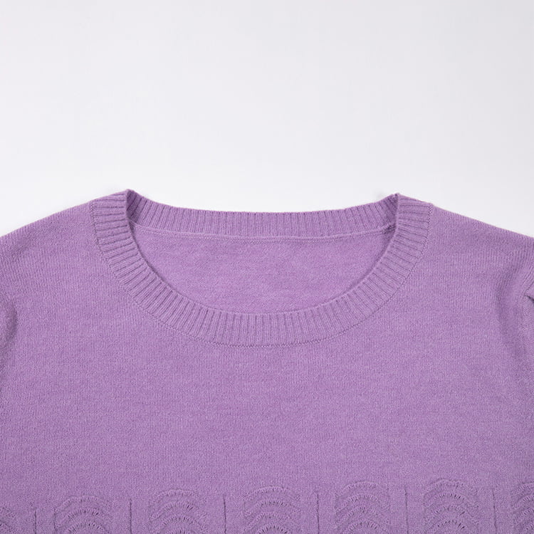 SM-K0039 tavaszi/őszi tömör bő, hosszú ujjú vállredős, kötött pulóver SM-K0039 tavaszi/őszi tömör bő, hosszú ujjú vállredős, kötött pulóver