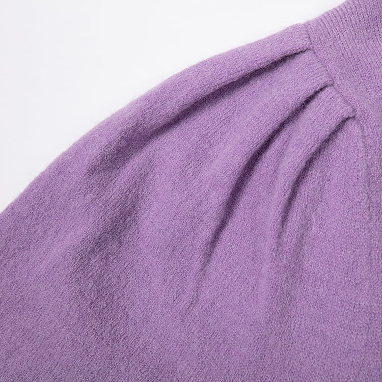 SM-K0039 tavaszi/őszi tömör bő, hosszú ujjú vállredős, kötött pulóver SM-K0039 tavaszi/őszi tömör bő, hosszú ujjú vállredős, kötött pulóver