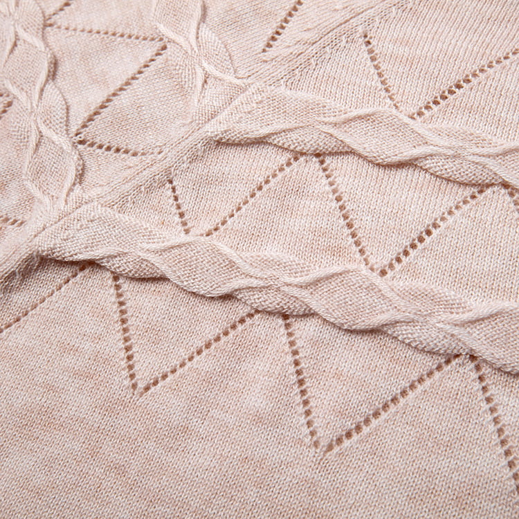 SM-K0042 bő, hosszú ujjú kötött pulóver vékony hullámos, üreges kötött alsó ing SM-K0042 bő, hosszú ujjú kötött pulóver vékony hullámos, üreges kötött alsó ing