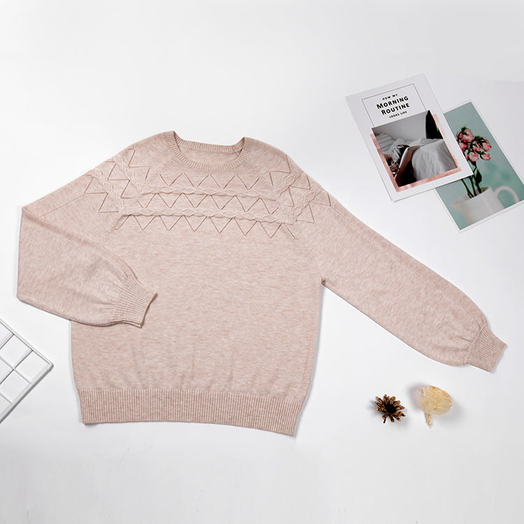 SM-K0042 bő, hosszú ujjú kötött pulóver vékony hullámos, üreges kötött alsó ing SM-K0042 bő, hosszú ujjú kötött pulóver vékony hullámos, üreges kötött alsó ing