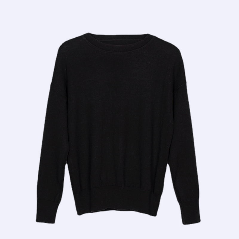 SM-K0048 női ábécés jacquard nyakú, hosszú ujjú kötött pulóver SM-K0048 női ábécés jacquard nyakú, hosszú ujjú kötött pulóver