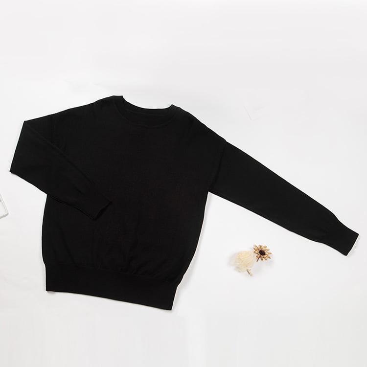 SM-K0048 női ábécés jacquard nyakú, hosszú ujjú kötött pulóver SM-K0048 női ábécés jacquard nyakú, hosszú ujjú kötött pulóver