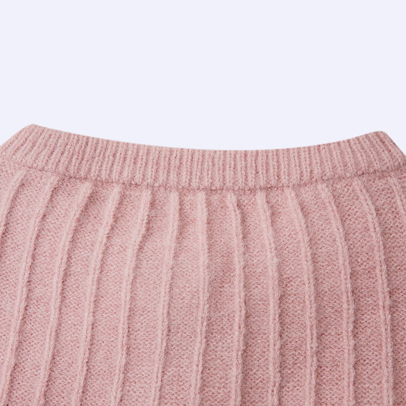 ML2211 aranyos, bújós nyakú, puffos ujjú, kötött kardigán pulóver ML2211 aranyos, bújós nyakú, puffos ujjú, kötött kardigán pulóver