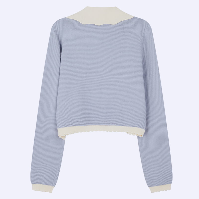 ML2210 francia baba gallér, gyöngycsat, magfonású fonal, kötött kardigán ML2210 francia baba gallér, gyöngycsat, magfonású fonal, kötött kardigán