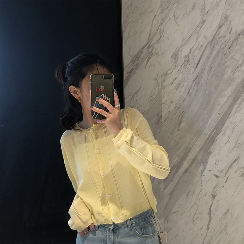 SM-K0014 Summer Sunblock Kötött kardigán női vékony légkondicionáló ing SM-K0014 Summer Sunblock Kötött kardigán női vékony légkondicionáló ing