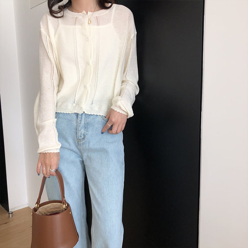 SM-K0014 Summer Sunblock Kötött kardigán női vékony légkondicionáló ing SM-K0014 Summer Sunblock Kötött kardigán női vékony légkondicionáló ing