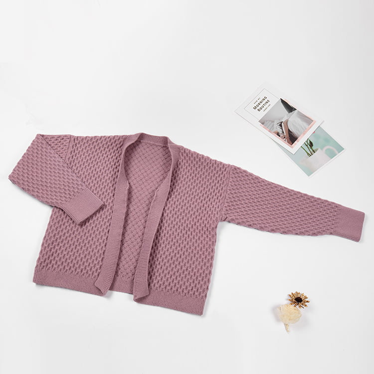 SM-K0044 Háromdimenziós csavart kötött kardigán gomb nélküli őszi/téli pulóver SM-K0044 Háromdimenziós csavart kötött kardigán gomb nélküli őszi/téli pulóver