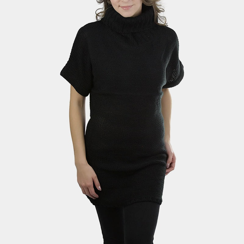 SM-K0067 magas gallérú, sima derékig érő rövid ujjú kötött pulóver SM-K0067 magas gallérú, sima derékig érő rövid ujjú kötött pulóver