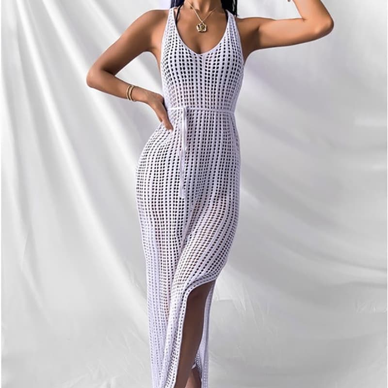 SM-K0109 Vágott, hasított pántos szexi kötött ruha SM-K0109 Vágott, hasított pántos szexi kötött ruha