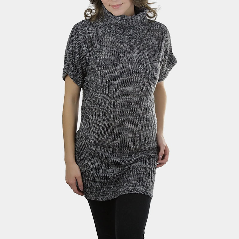 SM-K0067 magas gallérú, sima derékig érő rövid ujjú kötött pulóver SM-K0067 magas gallérú, sima derékig érő rövid ujjú kötött pulóver