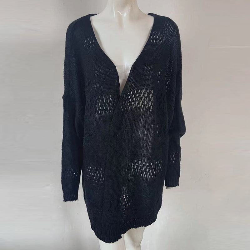 SM-K0081 Egyszínű V-nyakú, kivágott kötött kardigán pulóverkabát SM-K0081 Egyszínű V-nyakú, kivágott kötött kardigán pulóverkabát